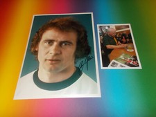 Bernd Hölzenbein DFB World Champion 1974 Signed Autograph 20x28 Photo in Person
