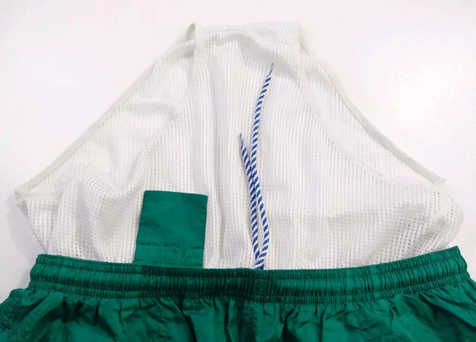 Vtg Champion Nylon Silky Shiny Soccer Shorts Men's Size Large 32x4 Green  - Image 3 of 4