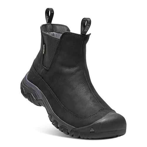 Nuovo KEEN Uomo Anchorage 3 Impermeabile Pull On Isolato Nero Corvo 10!