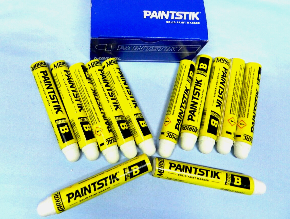 Markal "WHITE" Original Paint stick-12 per box-Made in the U