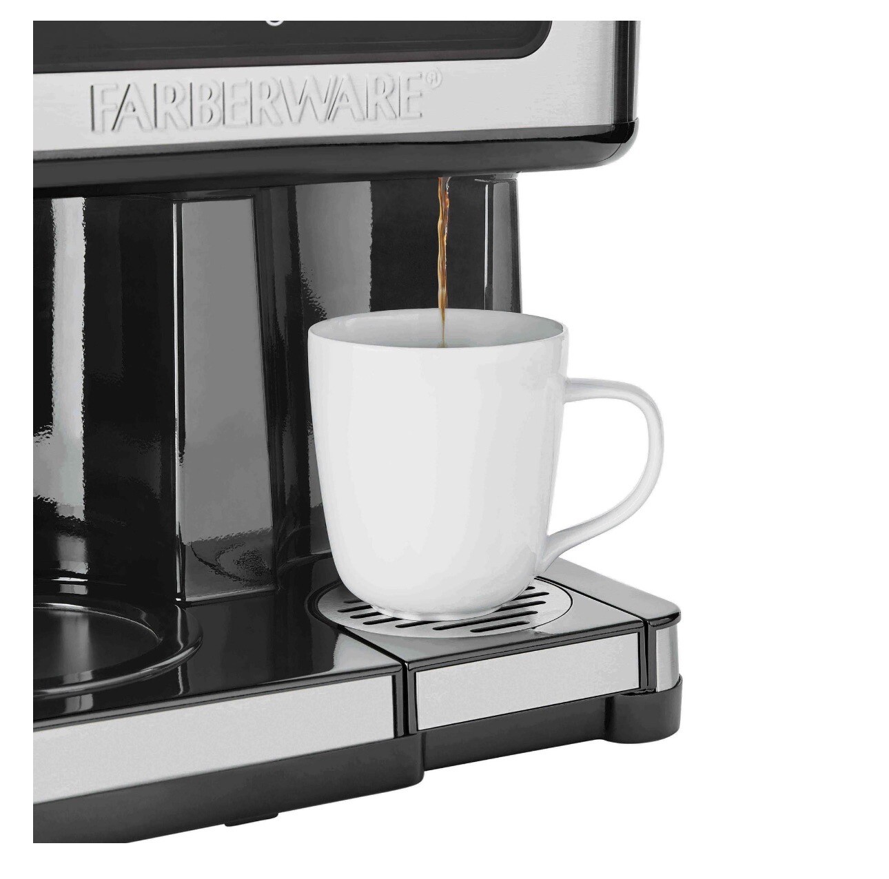 “Farberware Side by Side Coffee Maker Black & Stainless, New” eBay