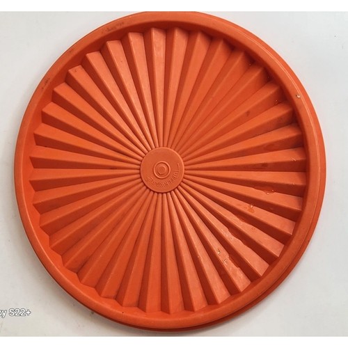 Tupperware Orange Round Seal Lid 8086 For 7.5" Container, Replacement lid eBay