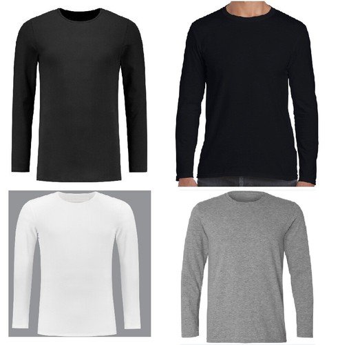 Men's Plain Blank T-shirt Basic Tee 