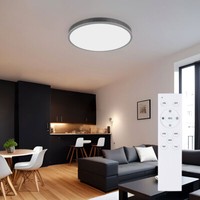 Deckenleuchte Deckenlampe Holz Esszimmerlampe Cct Memory Fernbedienung Led