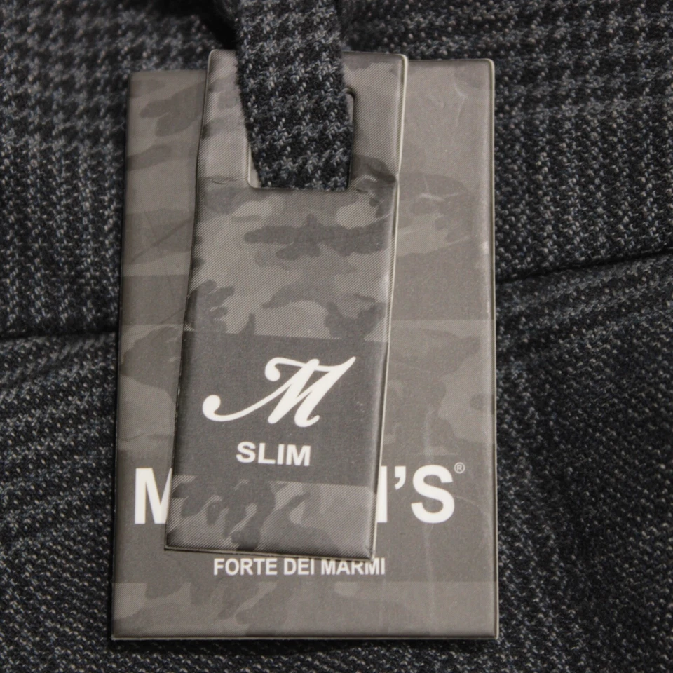 Pantalones chinos/informales Mason's nuevos con etiquetas talla 52 36 EE. UU. en mezcla de algodón a cuadros grises Foto 4 de 4