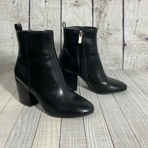 faux patent leather booties