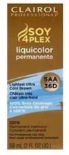 Clairol Soy4Plex LiquiColor Permanent Hair Color, Lightest Cool Brown 5AA/36D