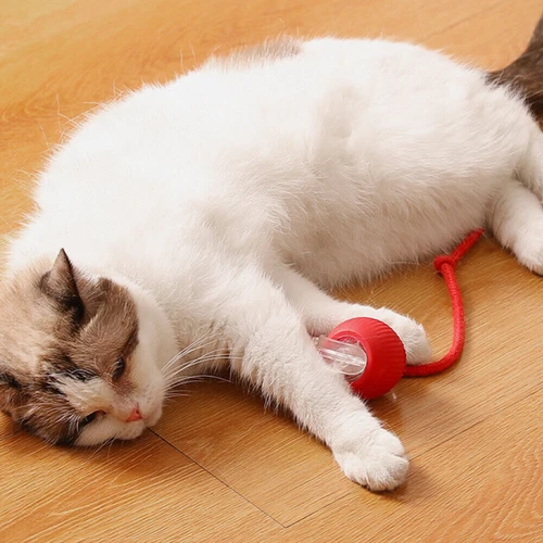 Juguetes interactivos para gatos bola rodante eléctrica mascota juego de gatito móvil automático - Imagen 4 de 20