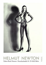 HELMUT NEWTON Big Nude 33" x 23.25" Poster 1992 Photography Black & White