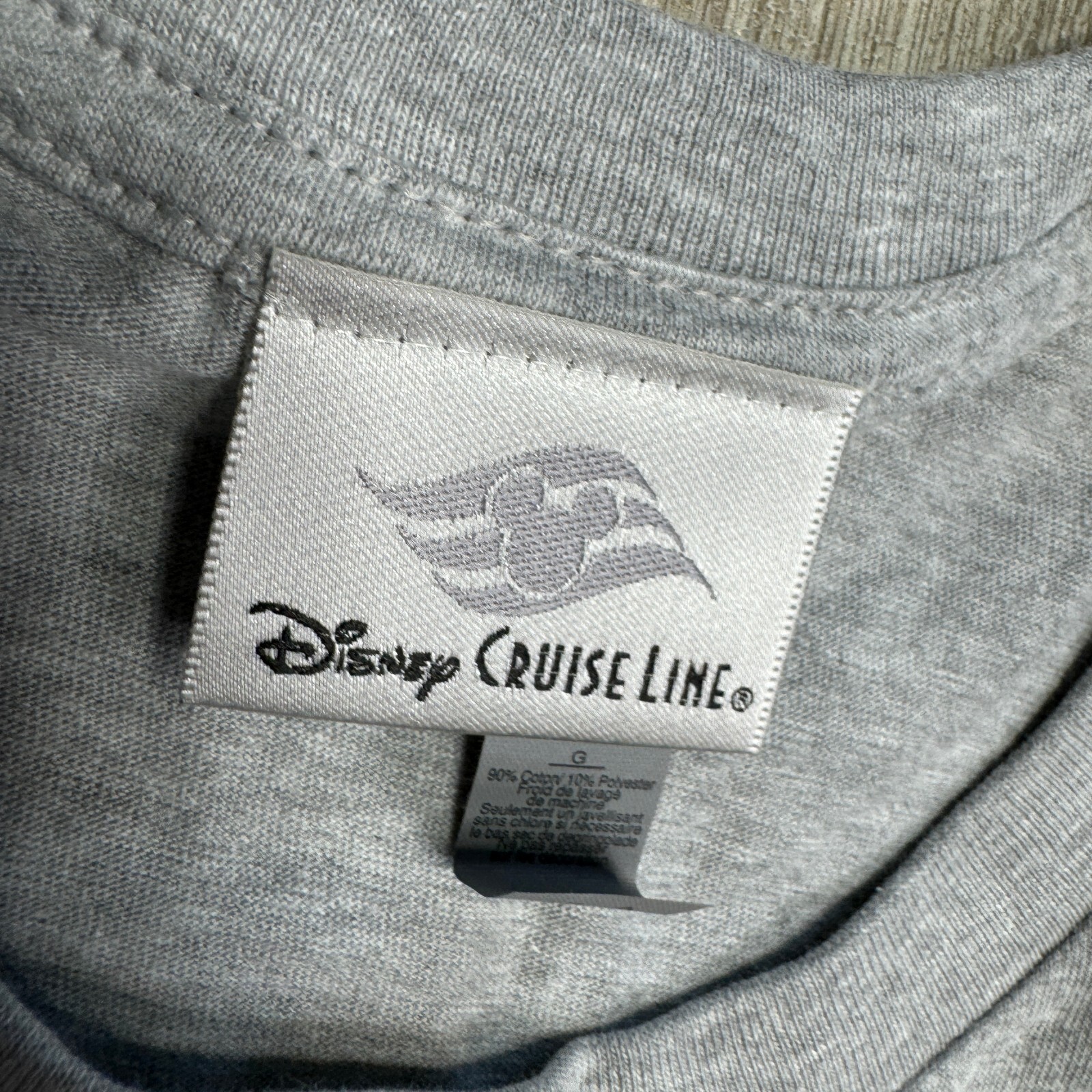 FILA Maglietta Disney Cruise Line ROWE Family Cruise 2020 Grigia Adulto L Gilet Corto Slv