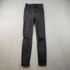 American Eagle Jeans Womens Size 00 Next Level Stretch Distressed Cotton Blend