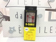 x-cable metal magnetic cable 360°c de charge 3 embouts