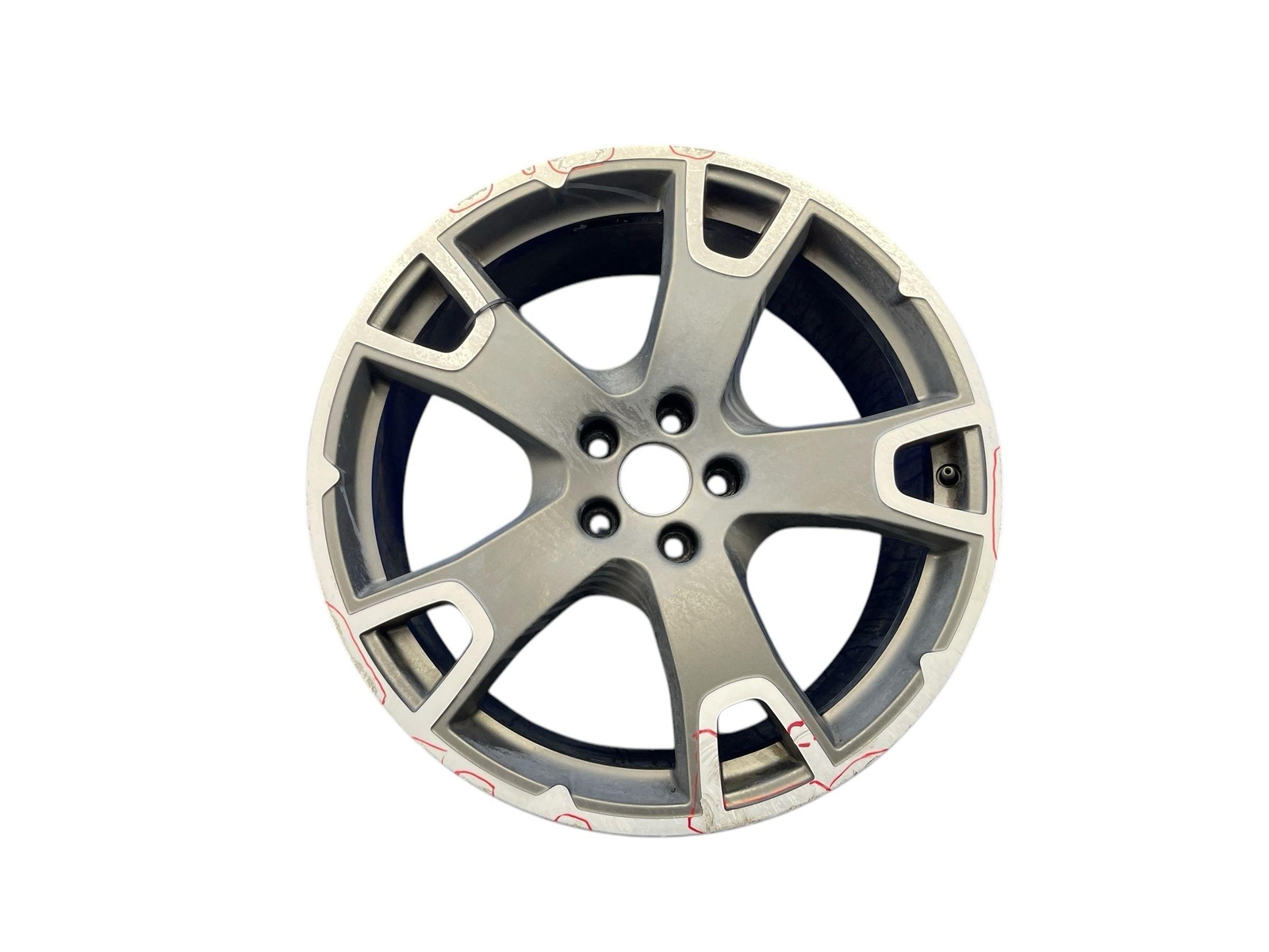 2017-2020 MASERATI LEVANTE 20X9 FIVE SPOKE WHEEL RIM GRAY & SILVER *CURB RASH*