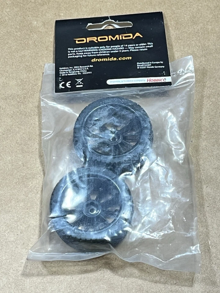Dromida Wheel And Tire Touring Set  (2 Pcs) Pre-Mounted DIDC1262 RC Parts New - Image 3 of 4