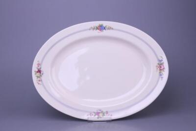 Fleischplatte mittelgroß Rosenthal Else Blütenband Blau 26430