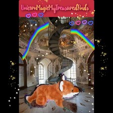   Fao Schwarz / Realistic Fox Red Color Laying Flat '2020 18" Plush 