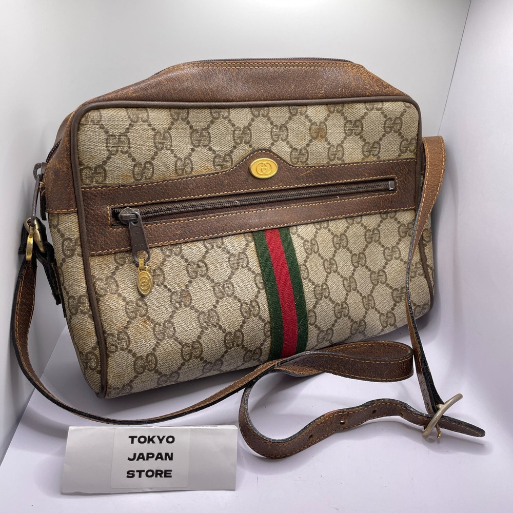 GUCCI GG Supreme Old Gucci Accessory Collection Sherry Shoulder Bag Vintage /112