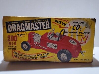 Vintage Box Only! Herkimer OK Cub Hot Rod Tether Car Dragster Gas Engine Racer