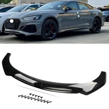For Audi A5 S5 RS5 Glossy Black Front Bumper Lip Spoiler Splitter/