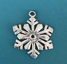 Snowflake Snow Flake Pendant Cut Out Winter Signed SX 925 Sterling Silver