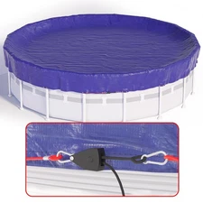 18 FT Round Pool Cover, [ 2025 Upgraded ] Above Ground Pool Cover, Heavy Duty...