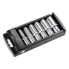 12-inch Drive 6 Point Deep Socket Set 12mm - 23mm Metric Cr-v 6pcs 12-inch Drive 6 Point Deep Socket Set 12mm - 23mm Metric Cr-v 6pcs