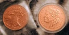Zombucks 1 oz .999 Pure Copper two Series  2017  Apocalypse Rounds Walker/Morgue