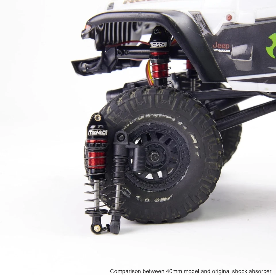 40mm Alu Big Bore RC Oil Shock Absorber for 1/24 Axial SCX24 FCX24 Replace Part - Image 4 of 4