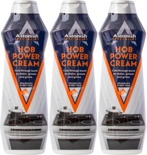 3x Astonish Specialist Hob Cream Cleaner Burnt Stains Grime Grease Tough 500ml 7.97 per litre