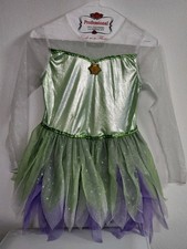 Disney Store Tinker Bell Costume Green Purple Child Size M 7/8 Long Sleeve