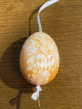 Osterei echtes Hühnerei graviert mit bayeris...