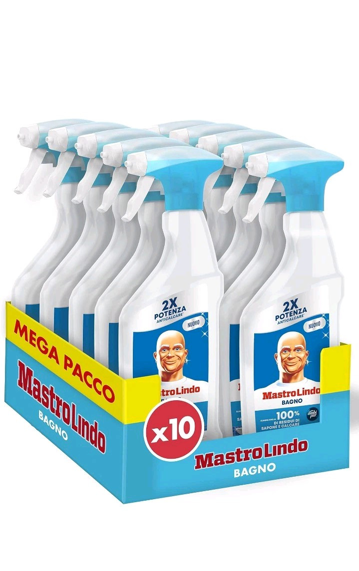 Stock 10x Mastro Lindo Bagno Spray 500ml | Uso Professionale