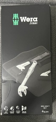 Wera 6004 Joker 4 Set 1 Selbstjustierender Maulschlüssel-Satz, 4-teilig