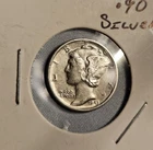 1943 Mercury Dime - AU - 90% Silver Dime - WWII Era