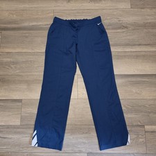 Navy Blue Vintage Y2K Nike Nylon Track Pants Womens Size Medium