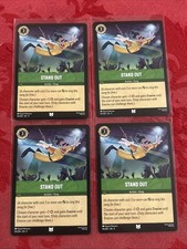 4x Lorcana Fabled - Stand Out- 94/204 M/NM x4