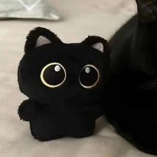 2 Cute Black Cat Plush Toy Soft Cushion Pillow   Kawaii Shadow Cat Doll for Kids