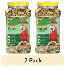  2 Pack  Premium Parrot Bird Food, Seeds, 4 Lb. Stay Fresh Jar