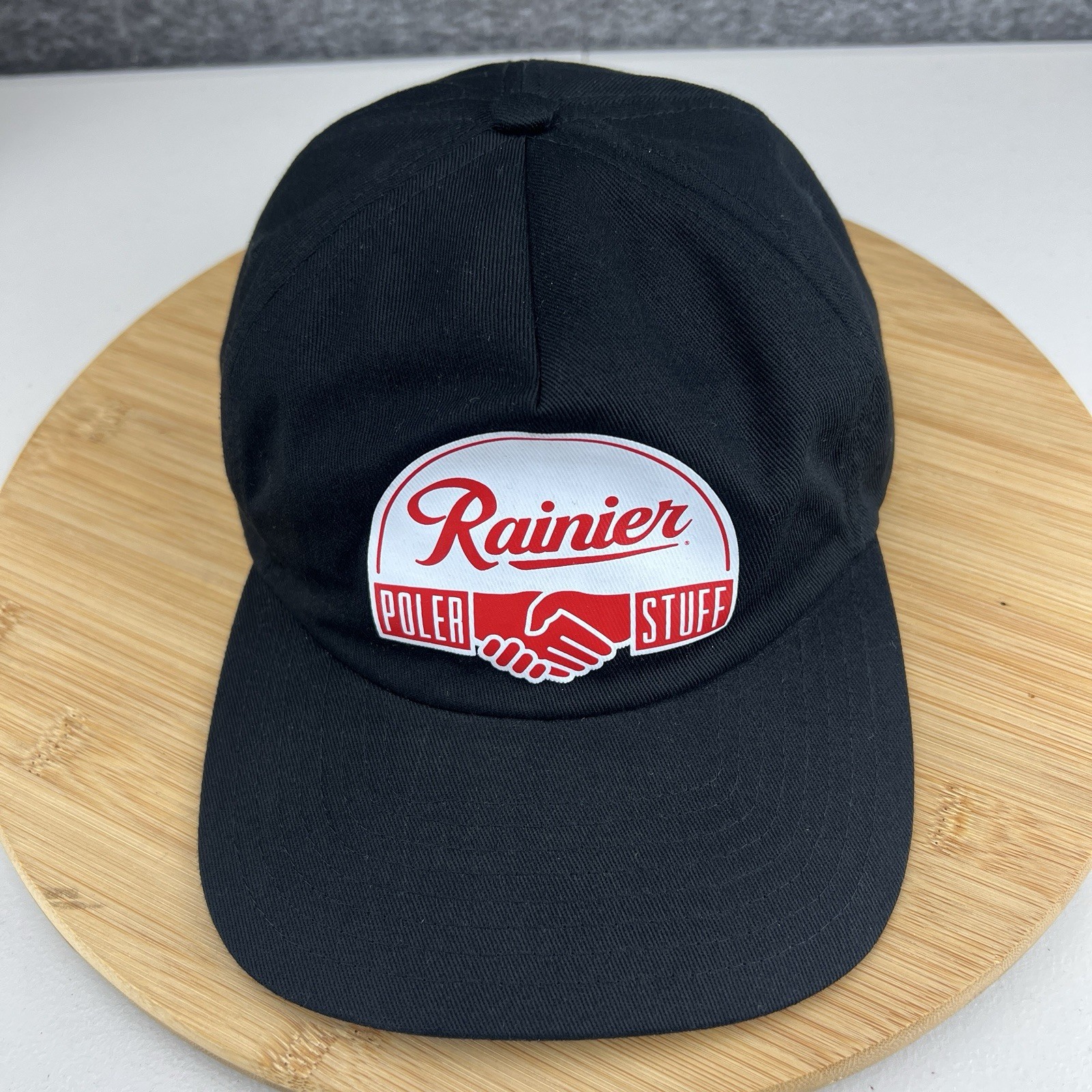 Rainier X Poler Stuff Hat Cap Snapback OSFM Black… - image 2