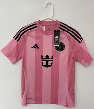 Inter Miami Kids Football Adidas Home Jersey 2025/2026 Pink Size 13-14YR
