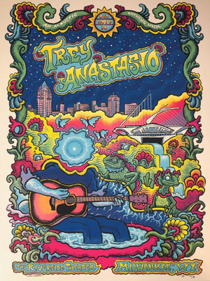 Trey Anastasio Milwaukee WI Oct. 2019 Concert Poster Reprint Wall Art Decor