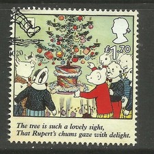 GB 2020 QE2 £1.70 Rupert Bear Christmas Tree Ex Fdc SG 4427 ( M396 )
