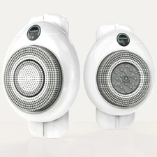 Electric Back Scrubber for Shower - Wall Mounted Exfoliating Brush, Hands-Free A