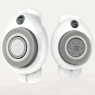 Electric Back Scrubber for Shower - Wall Mounted Exfoliating Brush, Hands-Free A