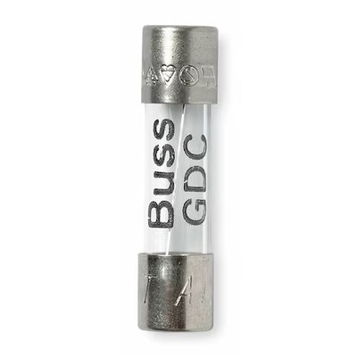 Eaton Bussmann Gdc-200Ma Glass Fuse, 200Ma, 35A At 250V Ac, 5 Pk