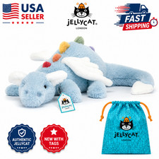 Jellycat Sky Dragon Large 50cm Authentic New With Tags Plush Dust Bag Gift