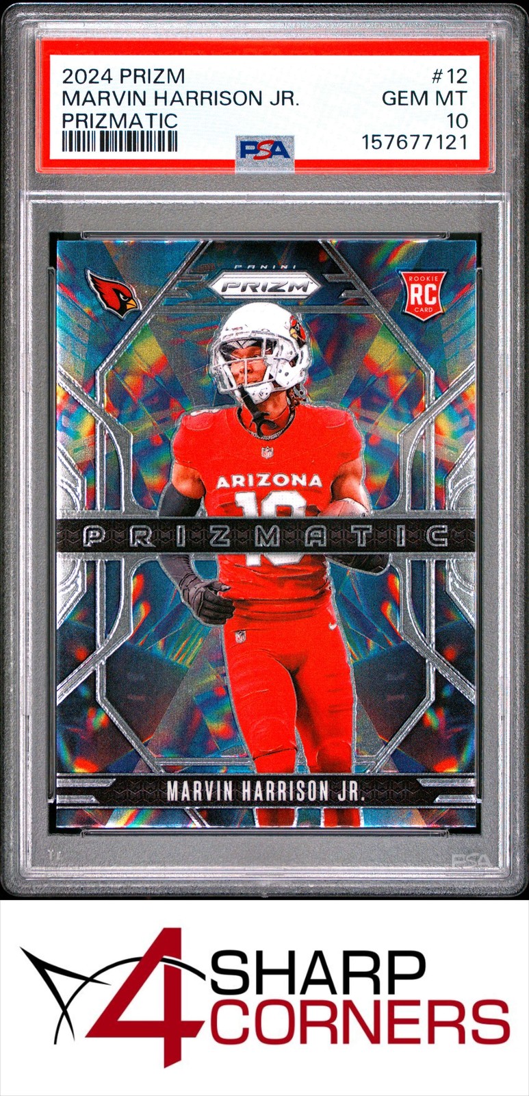 Marvin Harrison Jr. Panini Prizm Prizmatic #12 Base