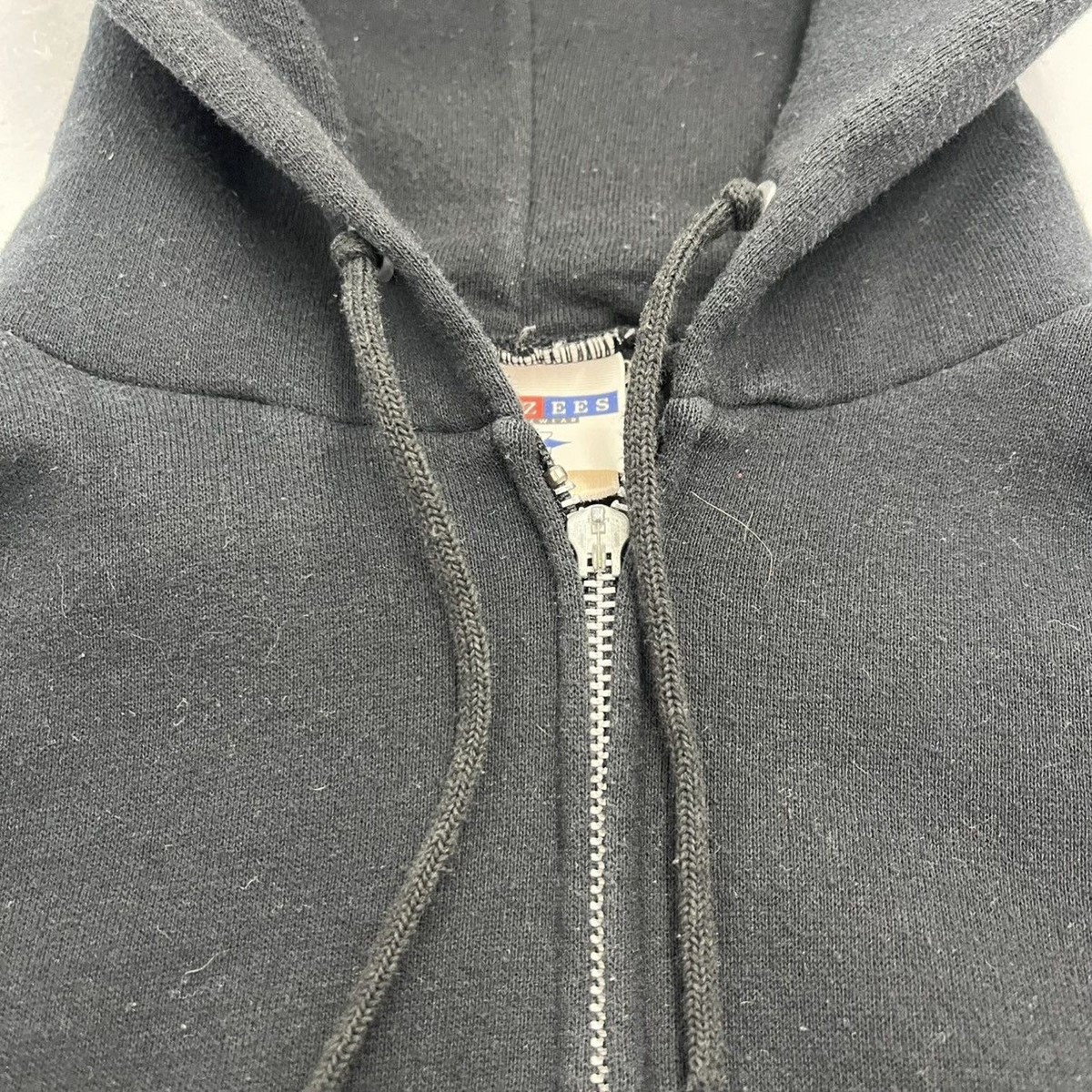 Vintage 90s Jerzees Black Blank Full Zip Hoodie 1990s | eBay