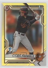 2021 Bowman Draft 1st Edition Yellow Foil 31/75 Reed Trimble #BD-144 vw1