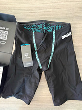 arena Powerskin Primo Jammer Competitive Swimwear Black/Teal Size 28